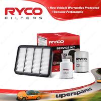 Ryco Oil Air Fuel Filter Service Kit for Mazda B2500 Bravo UFY0W 2.5L 00-06