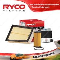 Ryco Oil Air Fuel Filter Service Kit for Nissan X-Trail T31 4cyl 2L Turbo Diesel