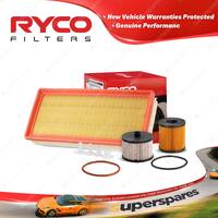 Ryco Oil Air Fuel Filter Service Kit for Peugeot 407 ST HDI Engine DW10BTE