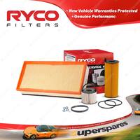 Ryco Oil Air Fuel Filter Service Kit for Audi Q7 4L 3.0 TDI V6 3L Turbo Diesel