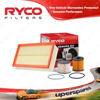 Ryco Oil Air Fuel Filter Service Kit for Peugeot 3008 T8 Rcz 308 T7 HDI