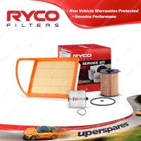 Ryco Oil Air Fuel Filter Service Kit for Peugeot 2008 308 508 Turbo Diesel