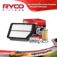 Ryco Oil Air Fuel Filter Service Kit for Kia Rondo RP 4cyl 1.7L TD D4FD