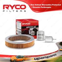 Ryco Oil Air Fuel Filter Service Kit for Nissan Pulsar N12 II-III 4cyl Petrol