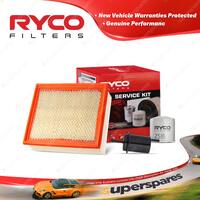 Ryco Oil Air Fuel Filter Service Kit for Mazda B4000 Bravo V6 4L Petrol