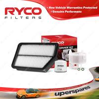 Ryco Oil Air Fuel Filter Service Kit for Kia Sportage SL II 4cyl 2L Petrol