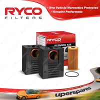 Ryco Oil Air Filter Service Kit for Porsche Macan 95B 2.0 4Cyl 10/2015-On