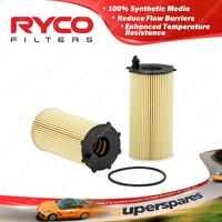 Ryco Oil Filter for Jeep Cherokee KK Wrangler JK 4Cyl 2.8L Turbo Diesel