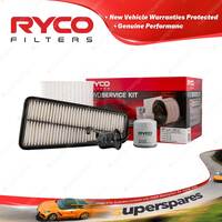 Ryco 4WD Air Oil Fuel Cabin Filter Service Kit for Toyota Hilux GGN15R 25R 1GRFE