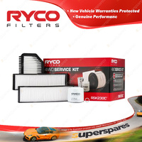 Ryco Oil Air Cabin Filter Service Kit for Hyundai i20 PB G4FA 07/2010-08/2015