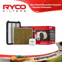 Ryco Oil Air Cabin Filter Service Kit for Hyundai Tucson TL G4NC 07/2015-02/2021