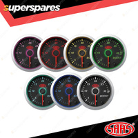 SAAS Streetline Diesel Turbo Boost Gauge 0-30 psi 52mm Black Street Series