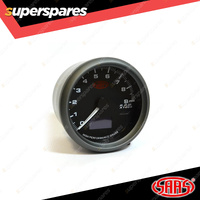 SAAS Tachometer 0-9K RPM Shiftlite 80mm In Dash Muscle Series I Black