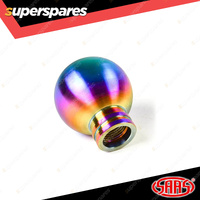 SAAS Billet Car Gear Stick Shift Knob - Matte Neo Titanium finish Ball Weighted