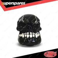 SAAS Skull Head Manual Car Gear Stick Shift Knob - Black Large Universal