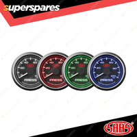 SAAS Electronic Oil Pressure Gauge 0-100psi 52mm Black Muscle Series