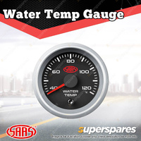 SAAS Electronic Water Temp Gauge 52mm Muscle Series II Black 4 Color LED