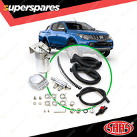 SAAS Oil Catch Tank Full Kit for Mitsubishi Triton MQ 2.4L Polished Aluminium