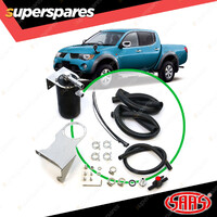 SAAS Oil Catch Tank Full Kit for Mitsubishi Triton ML MN 2.5L Black Anodised