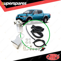 SAAS Oil Catch Tank Full Kit for Mitsubishi Triton ML MN 2.5 Polished Aluminium