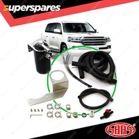 SAAS Oil Catch Tank Full Kit for Toyota Landcruiser 200 Ser. 4.5L Black Anodised