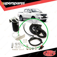 SAAS Oil Catch Tank Full Kit for Toyota Hilux KUN 3.0 2005 - 2015 Black Anodised