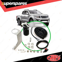 SAAS Oil Catch Tank Full Kit for Nissan Navara D23 2.3L 2015 - On Black Anodised