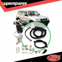 SAAS Oil Catch Tank Full Kit for Nissan Patrol GU 4.2 1997 - 2006 Black Anodised