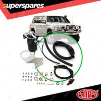 SAAS Oil Catch Tank Full Kit for Nissan Patrol GU Y61 3.0L 00-16 Black Anodised