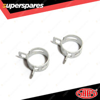 SAAS Hose Clamps Spring Size 16 suit 16mm 5/8" Hose Pack Of 2 Hose OD 22mm