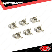 SAAS Hose Clamps Spring Size 3 suit 3mm (1/8") Hose Pack Of 6 Hose OD 6mm