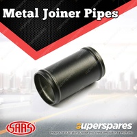 SAAS Metal Joiner Pipe Straight Aluminium Black Powder Coat 57mm ID x 100mm