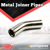 SAAS Metal Joiner Pipe 45 Degree Elbow Stainless Steel Brushed finish 63mm ID