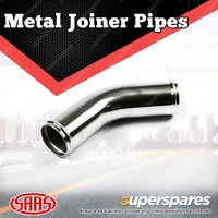 SAAS Metal Joiner Pipe 45 Degree Elbow Aluminium Polished 63mm ID Universal