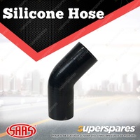 SAAS Silicone Hose 45 Deg Reducer 89 x 95mm Black Colour Multi Ply Construction