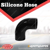 SAAS 90 Deg Elbow Silicone Hose - 76 x 76mm Black Colour Multi Ply Construction