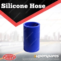 SAAS Straight Silicone Hose - 38 x 38 x 76mm Blue Colour Multi Ply Construction