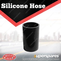 SAAS Straight Silicone Hose - 76 x 76 x 127mm Black Multi Ply Construction