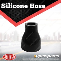 SAAS Silicone Hose Straight Reducer 25 x 45 x 76mm Black Multi Ply Construction