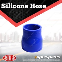 SAAS Silicone Hose Straight Reducer 51 x 63 x 76mm Blue Multi Ply Construction