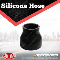 SAAS Silicone Hose Straight Reducer 51 x 70 x 76mm Black Multi Ply Construction