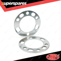 2 Pack SAAS Wheel Spacers Universal 6 Studs ID 106mm OD 175mm Depth 6mm