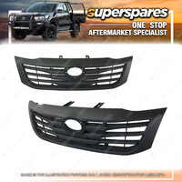 Superspares Black Grille for Toyota Hilux TGN KUN GGN 2011-2015 Brand New