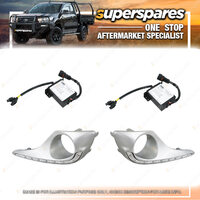 Superspares Fog Light Kit for Toyota Kluger GSU40 SERIES 2 10/2010-02/2014