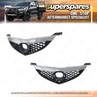 Superspares Chrome Black Grille for Mazda 3 Sedan BK 01/2004-05/2006