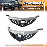 Superspares Black With Chrome Mould Grille for Mazda 3 Sedan BK 06/2006-12/2008