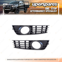 Right & Left Fog Light Cover for Audi A4 B6 With Light Holes 06/2001-01/2005