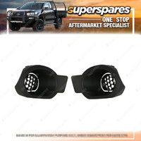 Black Fog Light Cover Right & Left Side for Ford Ranger PX MK1 2011 - 2015