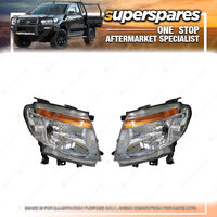 Right & Left Side Headlight for Ford Ranger PX A 09/2011 - 05/2015