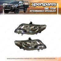 Pair of Headlight Right & Left Side for Honda City Gm 01/2009 - 04/2012